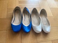 Sommerschuhe Slipper Ballerinas weiß blau royal Gr. 38/39 Thüringen - Jena Vorschau