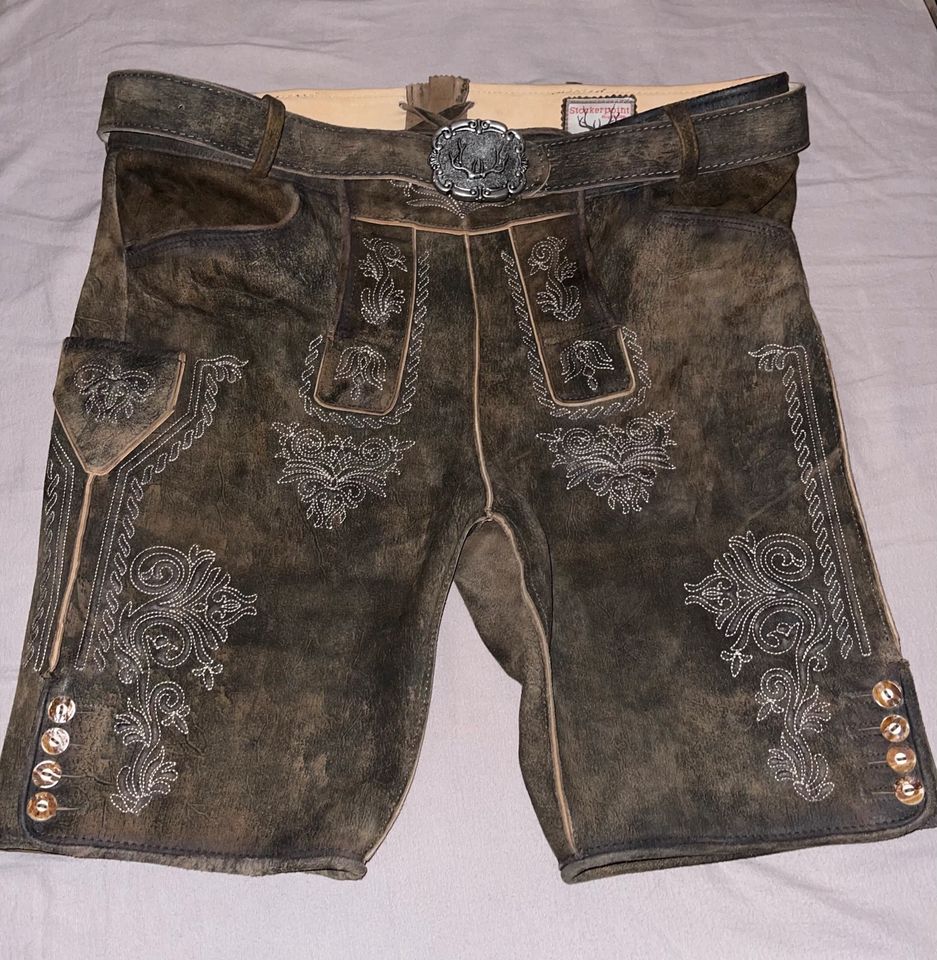 Lederhose „Stockerpoint“ Original in Lengerich