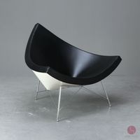 Vitra Coconut Chair Lounge Sessel Leder Schwarz Schale Weiß 1 v.2 Bayern - Würzburg Vorschau