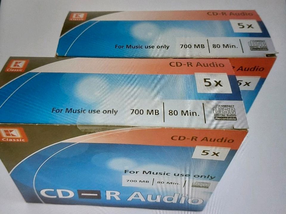 20 CD-R Music 700MB 80Min. Audio Rohlinge ( NEU OVP ) in Königsbronn
