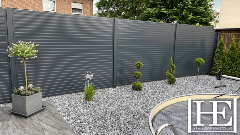 Gartenzaun aus Sandwichplatten - hochwertig - Aluminium HE in Schloß Holte-Stukenbrock