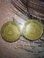 2x 5 Pfennig  BANK DEUTSCHER LÄNDER 1949 Thüringen - Gotha Vorschau