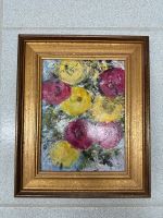 Ölgemälde Kunst Blumen Wandbild Bilderrahmen Vintage Rarität Bayern - Ingolstadt Vorschau