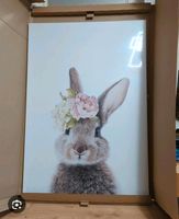 Hase Leinwand Floral Bunny Niedersachsen - Groß Twülpstedt Vorschau