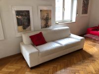 Sofa Couch Leder Weiß München - Ludwigsvorstadt-Isarvorstadt Vorschau