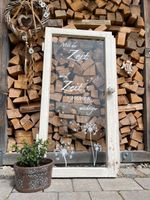 Altes Fenster Dekofenster mit Spruch *ZEIT* Gartendeko Shabby Bayern - Tacherting Vorschau