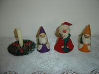 DDR Weihnachtsdeko Weihnachtsmann Kerzenhalter Wichtel Thüringen - Bad Berka Vorschau