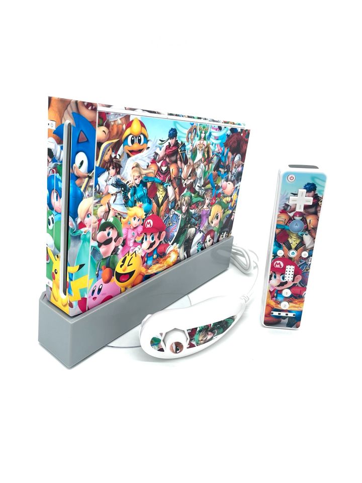 Nintendo Wii Konsole - Custom Skin - Spiderman - Joker - Mario in Porta Westfalica