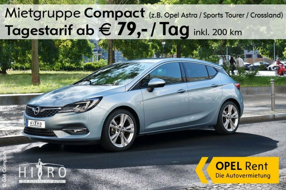 Mietwagen, Leihwagen, Autovermietung hier: Opel Astra in Oldenburg