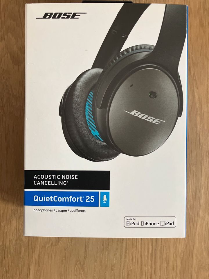 Bose Quiet Comfort 25 in sehr gutem Zustand + Bluetooth Adapter in  Frankfurt am Main - Oberrad, Lautsprecher & Kopfhörer gebraucht kaufen