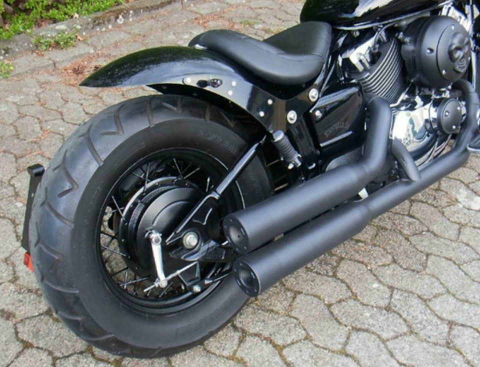 Falcon Double Groove - schwarz ceramic - Yamaha XVS 1100 / EG-BE in Süsel