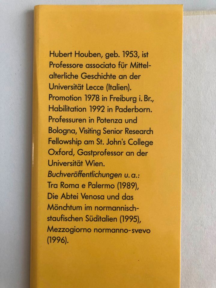 Houben Roger II. von Sizilien Normannen Palermo Apulien Kalabrien in Düsseldorf