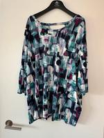 Damen Bluse Shirt Top Tunika 3/4 Arm blau pink Gr. 56/58 Sachsen-Anhalt - Elsteraue Vorschau