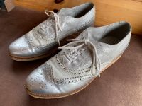 Budapester Schnürschuhe in Silber Kork Gr. 39 Bayern - Ziemetshausen Vorschau