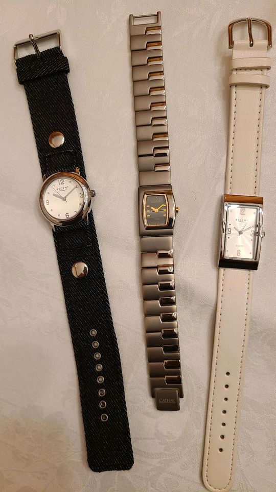 Drei verschiedene Damenarmbanduhren, neuwertig in Gotha