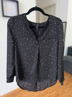 H&M Damen Bluse schwarz weiß Sterne Muster XS Business edel lang Bayern - Gröbenzell Vorschau