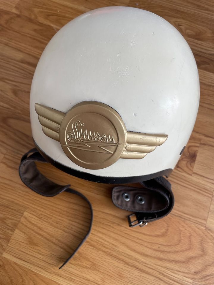 Roller Moped Motorradhelm DDR Simson, MZ, Vespa Brille Gr. 57 in Mainz