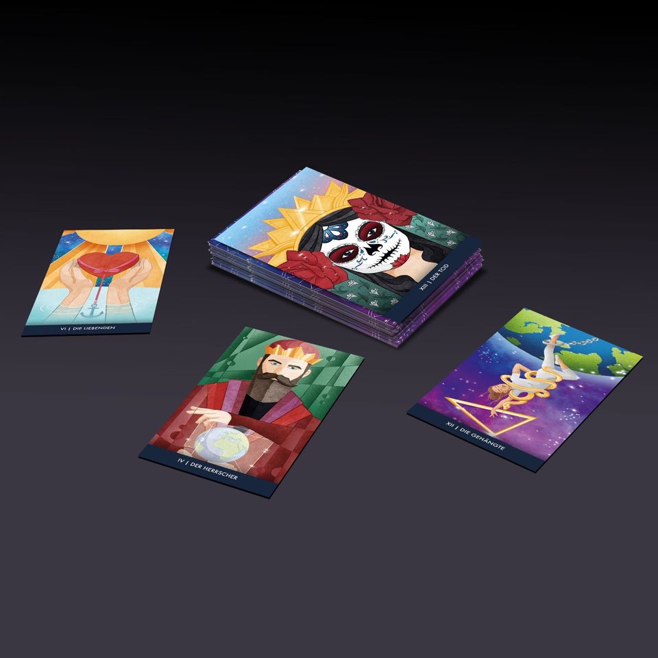 Wunderschönes Tarotkarten-Deck inkl.Tarotbuch, neu, Kosmos-Tarot in Weitnau