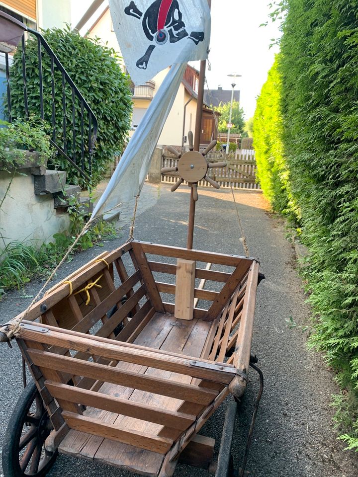 Bollerwagen Handwagen Piratenschiff f. Kindergeburtstag in Bad Neustadt a.d. Saale