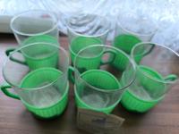 6 DDR Teegläser Grün mit Plastik neu und unbenutzt Berlin - Marzahn Vorschau