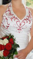 Hochzeitskleid/ Brautkleid  A Linie Weiß Bordeaux Nordrhein-Westfalen - Kempen Vorschau