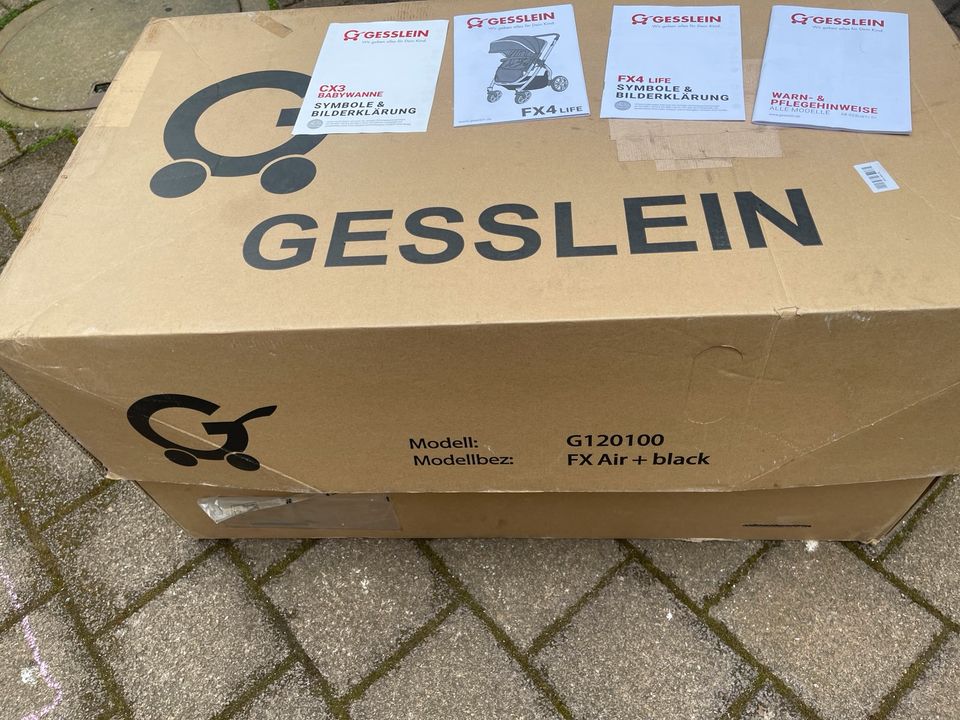 Gesslein FX4 Life Kinderwagen mit CX3 Babywanne und viel Zubehör in Friesenheim