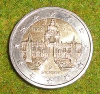 2 Euro Münze Deutschland Sachsen 2016 F Nordrhein-Westfalen - Löhne Vorschau