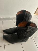 Cowboy Stiefel Boots 44 schwarz Leder Vintage Pankow - Prenzlauer Berg Vorschau