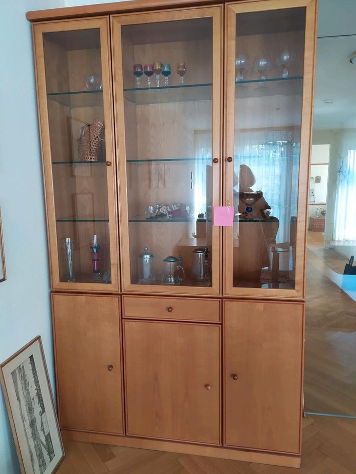 Wohnwand, Wohnzimmer Schrank Vitrine in Schlangenbad