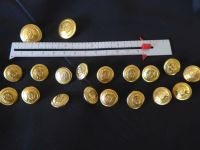 Goldfarbene Metallknöpfe mit Muster (Marine) Hochwertig Niedersachsen - Hagen Vorschau