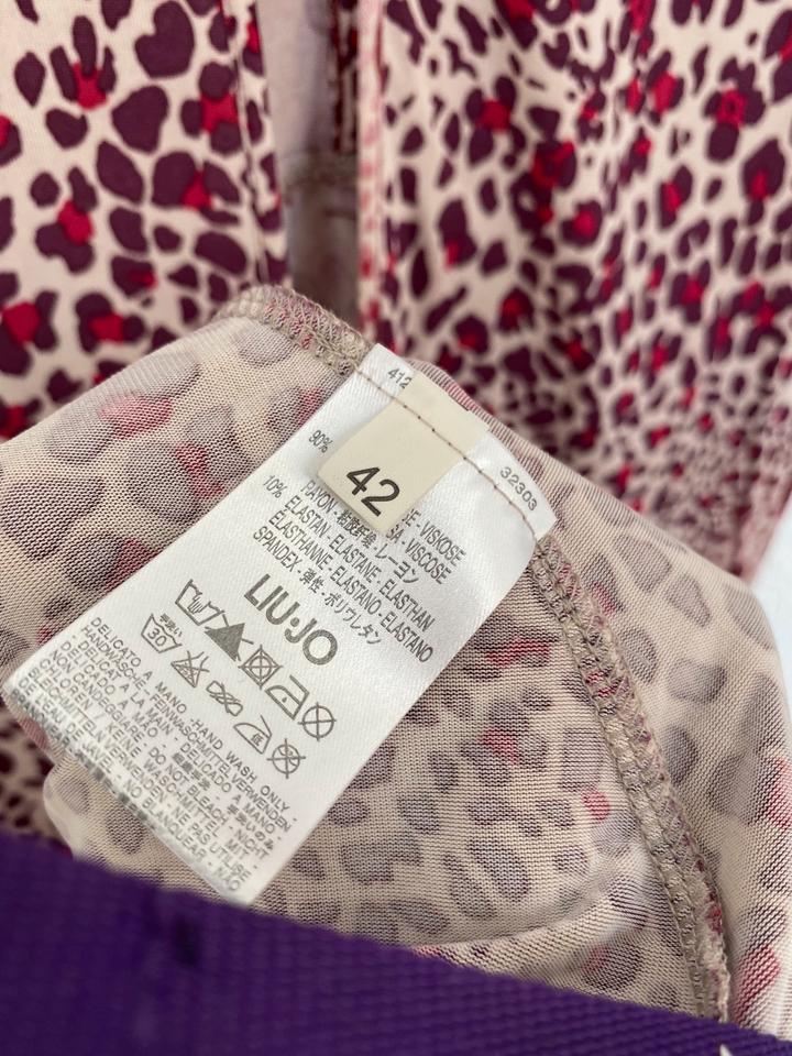 LIU JO Kleid Gr. 36 (D) / 42 IT Stretch Sommer Strass Leo Print in Berlin