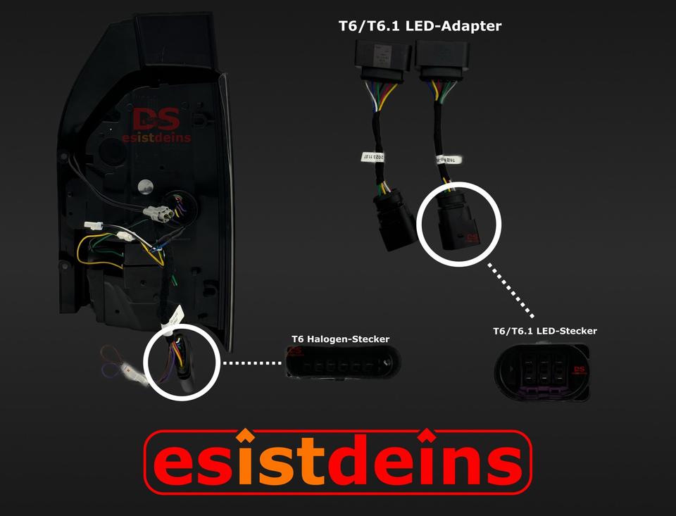LED Heckleuchten Set für VW T6 / T6.1 (2015-2023) - Rot in Quickborn
