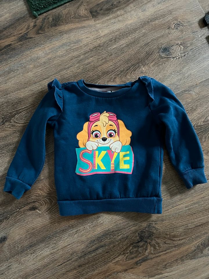 Blauer dicker Paw Patrol Pullover mit Skye Gr. 80-86 in Buchloe