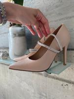 Hautfarbene High Heels mit Strass NEU 38/39 NEU Baden-Württemberg - Konstanz Vorschau