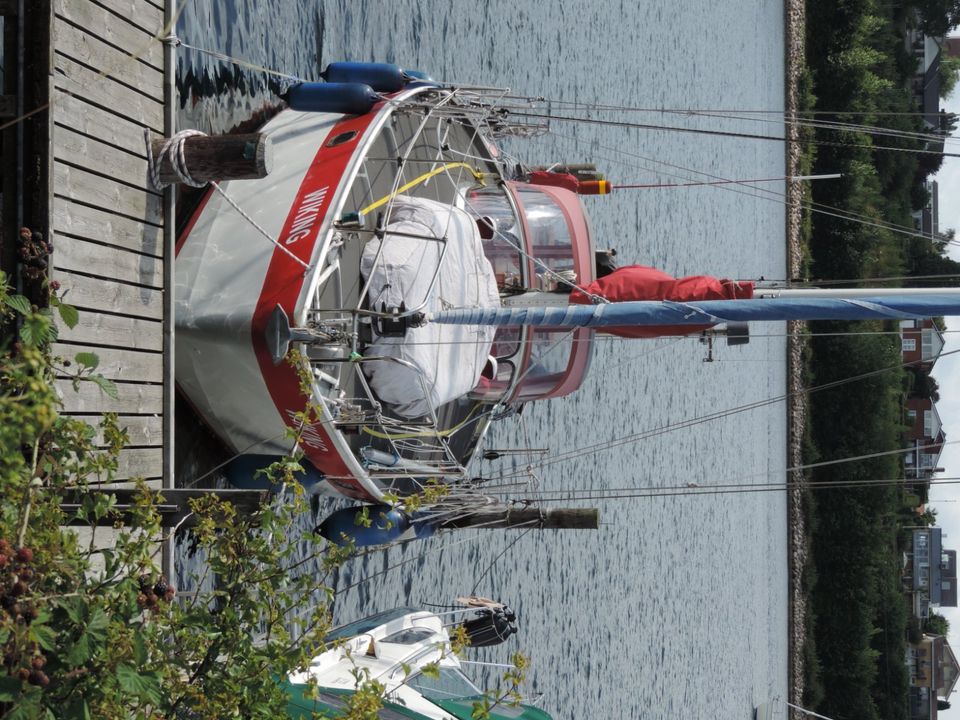 Segelboot, Stahl, Wohnboot, in Buxtehude