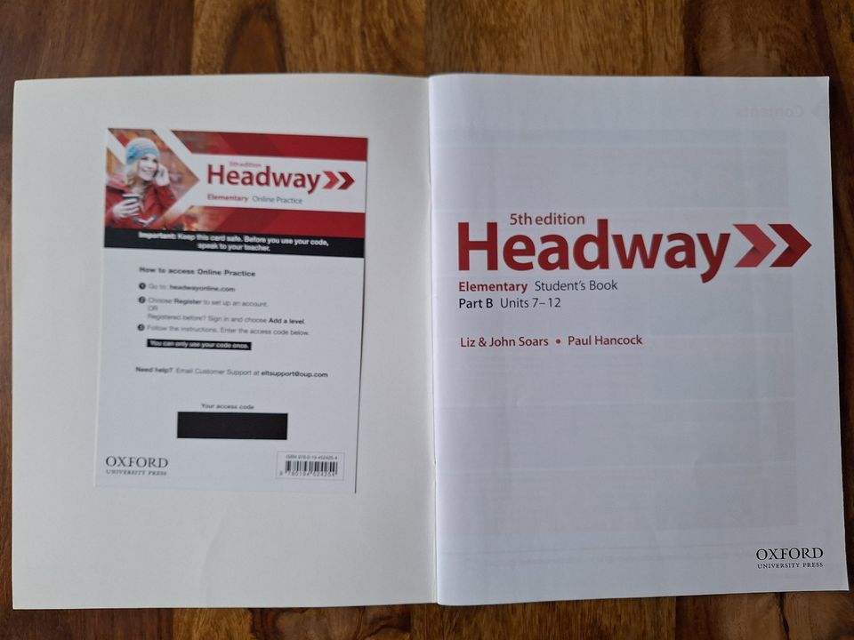 Headway Elementary A2 Student´s Book B (5th ed.) in Freiburg im Breisgau