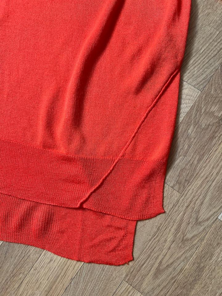 ZARA Knit dünner Feinstrick Pullover rot Sommer Longsleeve XL in Bad Homburg