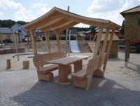 Überdachte Gartenmöbel. Gartenlaube. Holzmöbel. Niedersachsen - Steyerberg Vorschau