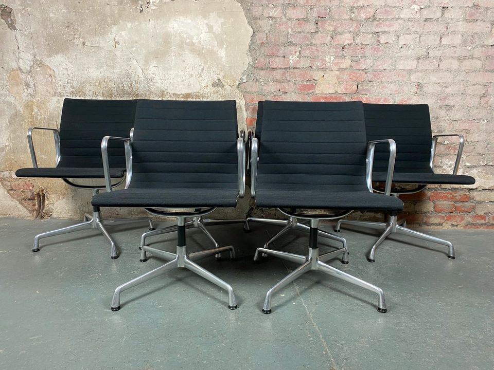 6x Eames Aluminium Chairs EA 108 Vitra Bürostuhl Stuhl Hopsak in Wuppertal