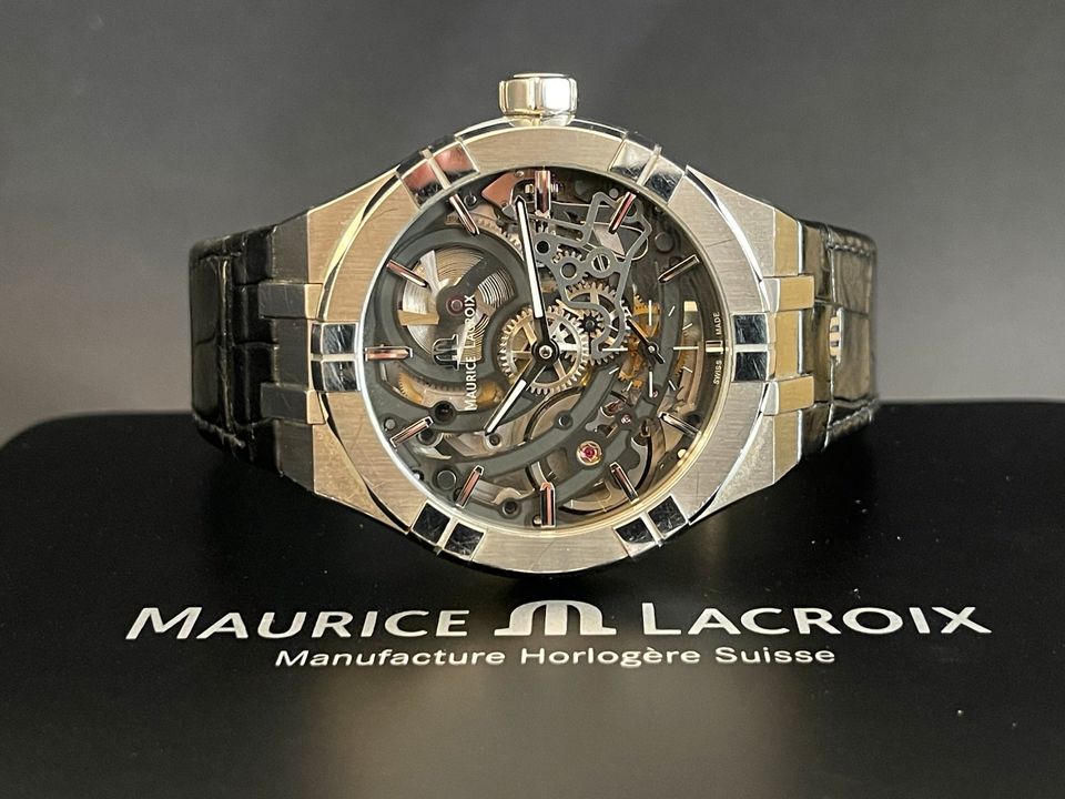 2 x Maurice LACROIX Aikon Skeleton Armbanduhr Automatik Herrenuhr in Berlin