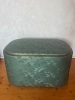 retro vintage wäschepuff wäschetruhe türkis grün gold ddr 60s 70s Sachsen-Anhalt - Halle Vorschau