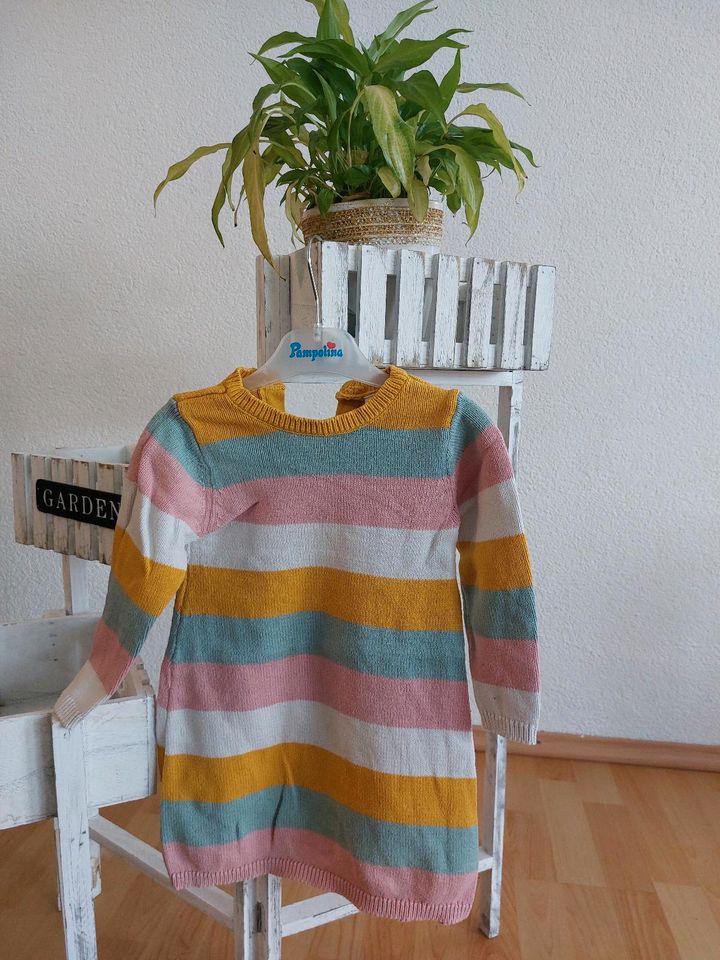 Gestreiftes Pullikleid Sweatkleid Mädchen Pastellfarben Gr.86 in Heilbronn