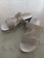 Siebi s Silber Glitzer Bade Haus Schuhe Sandalen 38 38 wie NEU Bayern - Mering Vorschau