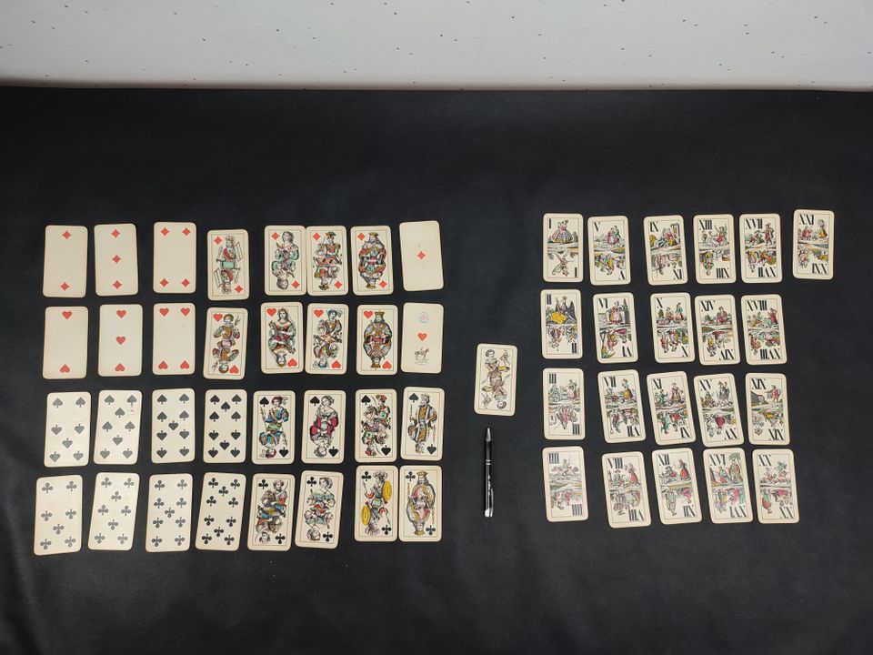 Piatnik Tarock Tarok Spielkarten - römische Zahlen Steuerstempel in Gelsenkirchen