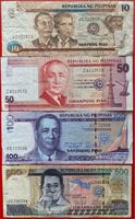 Philippinen 10/50/100/500 Piso Banknoten 1998-2012 Type 5 Lübeck - St. Lorenz Nord Vorschau