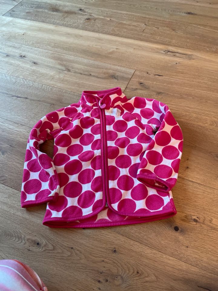 Fleecejacke Punkte pink Mädchen 98/104 Strickjacke in Hannover