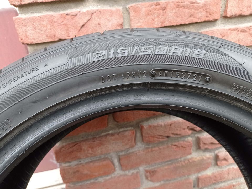 215/50 R18 92W - 4 Reifen - Falken AZENIS FK453CC, 300 KM in Oberhausen