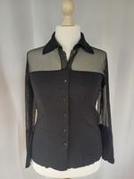 Bluse Jacke Dolores schwarz transparent Wolle NEU XL extravagant Bayern - Hohenwart Vorschau