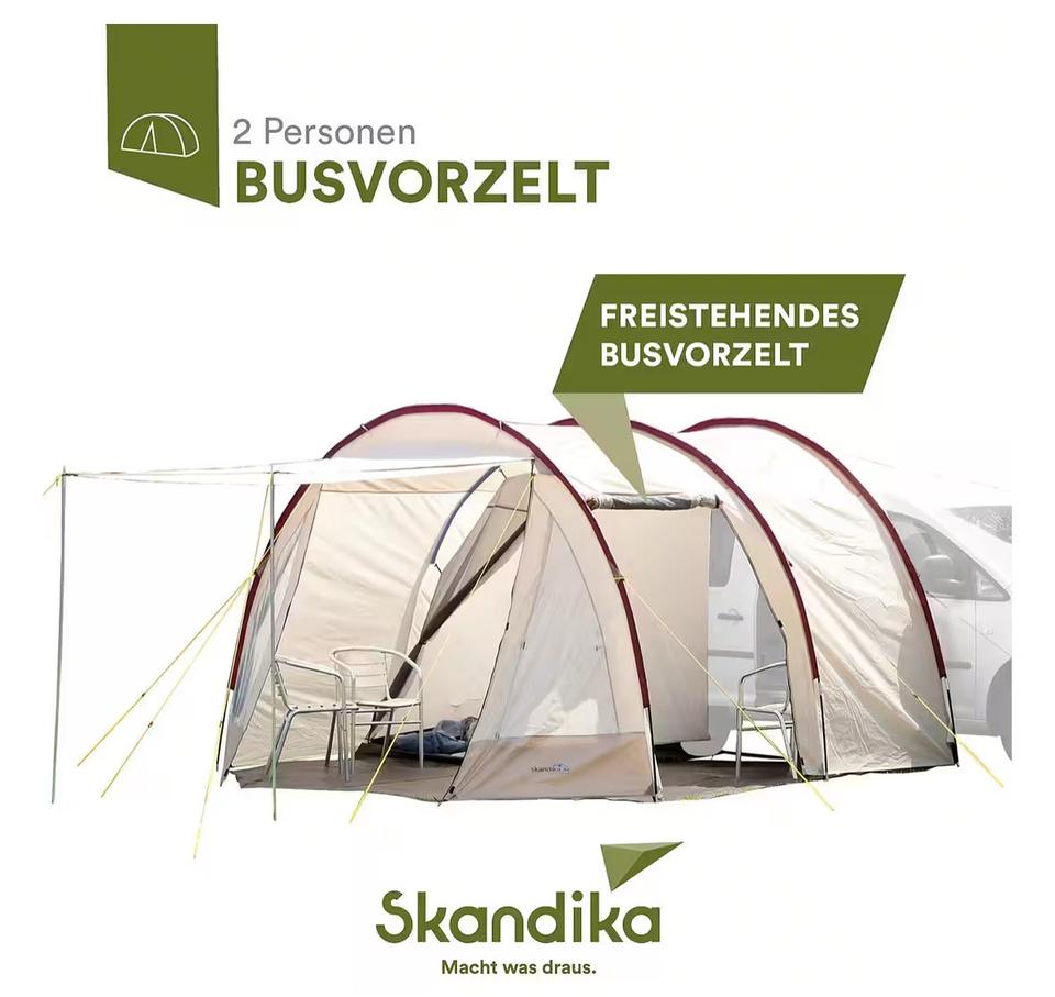 Skandika Outdoor 2-Personen Bus Vorzelt mit einer Schlafkabine in Otterndorf