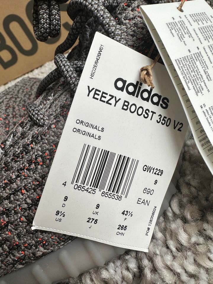 Adidas Yeezy Boost 350V2 BELURF/STEGRY/SOLRED in Ulm